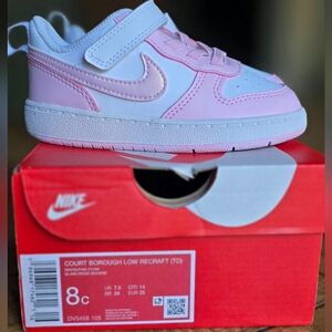 Nike Pink and White Sneakers